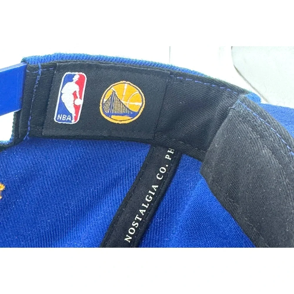 Mitchell & Ness Golden State Warriors Snapback Hat Blue Adjustable NZP73